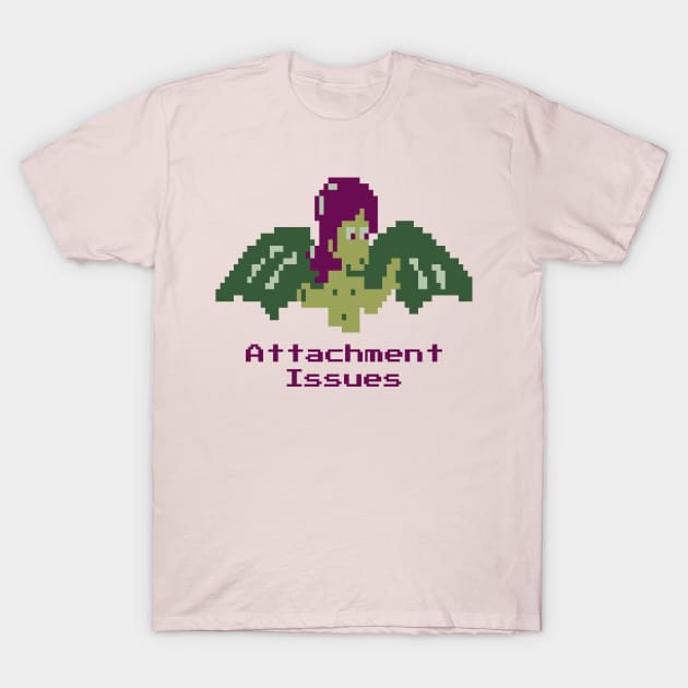 Manananggal Attachment Issues: Playful 8-Bit Mythical Art T-Shirt by Bear World Industries